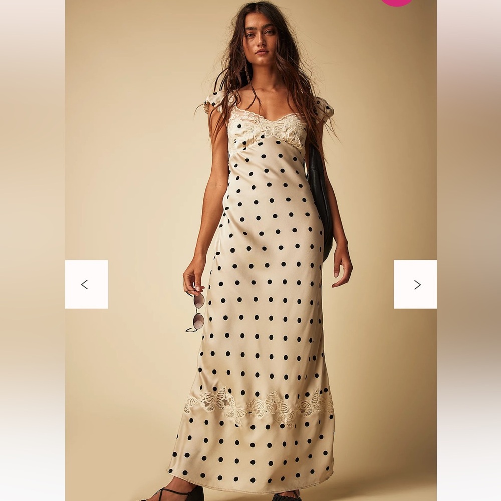 NWT Free People Butterfly Babe Maxi Cutout Cedar Combo. Size Small.